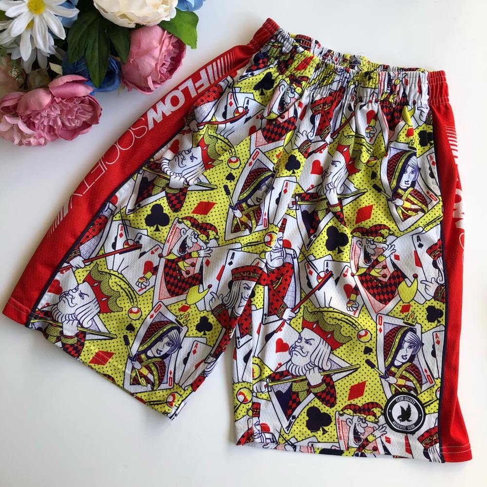 Flow Society boys Lacrosse Shorts, size Large